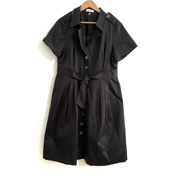 Calvin Klein Dresses & Skirts - Calvin Klein • black shirtdress NWOT • 16